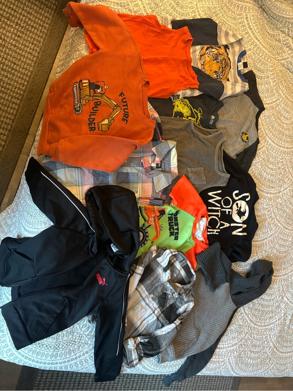 Future Builder Orange Kids Sweatshirt